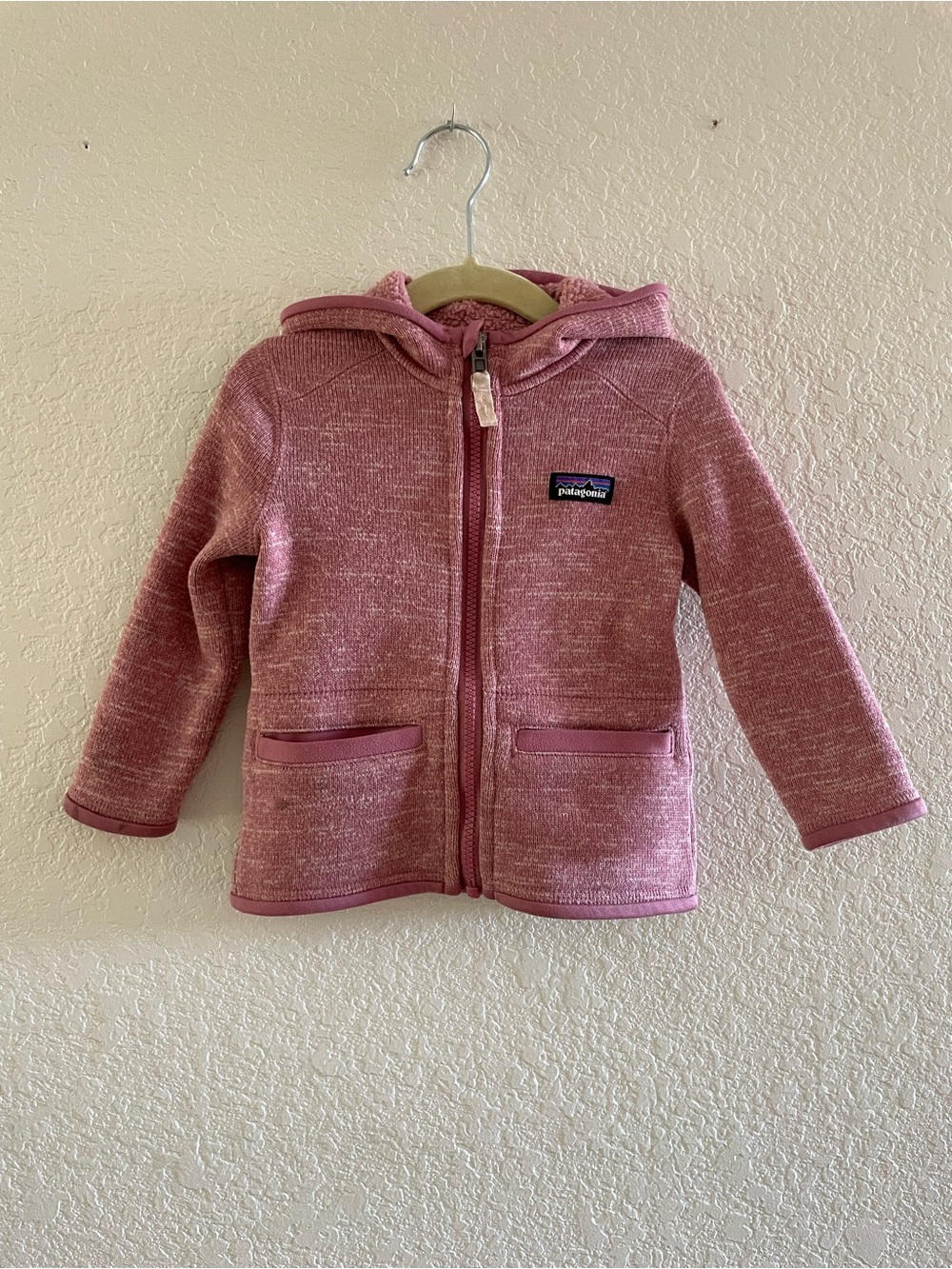 Patagonia Baby Better Sweater® Jacket Size 12-18 months. Dusty Rose Pink
